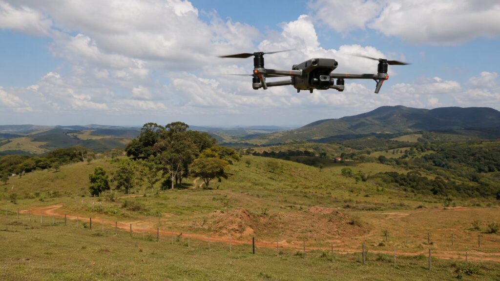 Levantamento com Drone e Aerolevantamento.